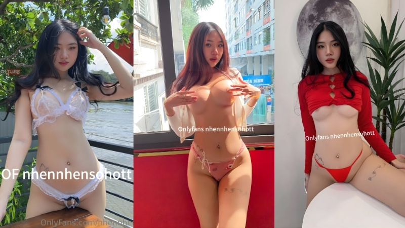 NhennNhen Thanh Nhàn: Khoe Vú To Căng Tròn, Bím Múp Rụp - Part 2